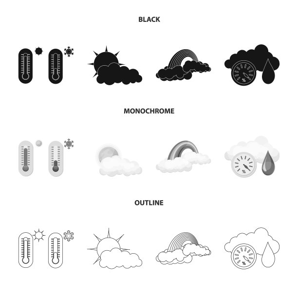 天气和气候图标图片下载