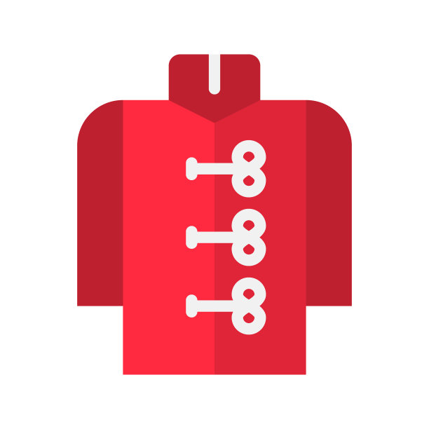 中国衬衫中国农历新年扁平图标图片下载