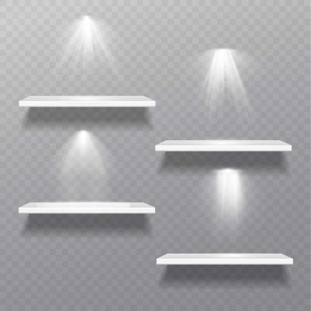 白色书架，零售架，藏书架箱图片下载