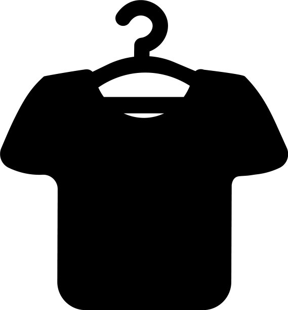 t恤上的衣架图标图片下载