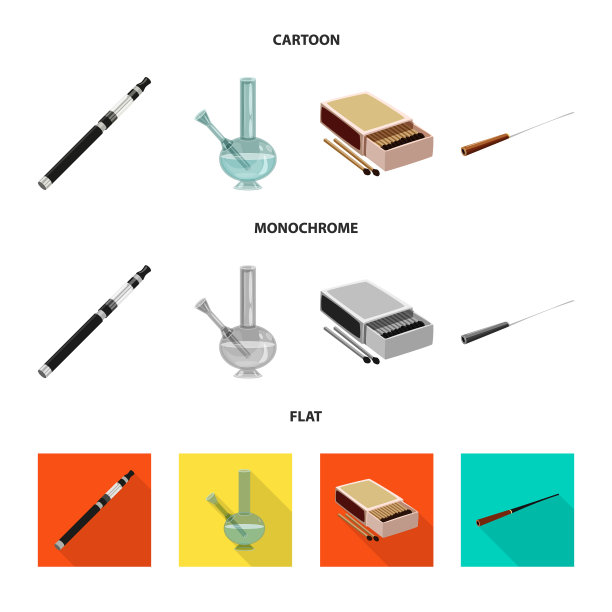 设计垃圾和停止标志集图片下载