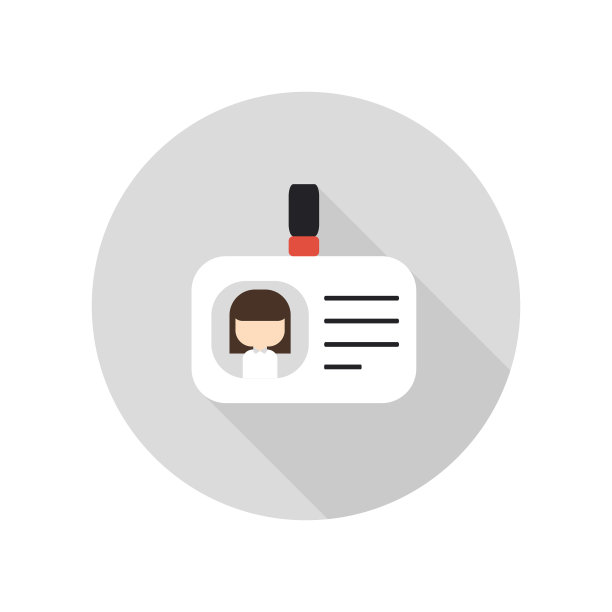 空白id卡与扣图标id徽章图片下载