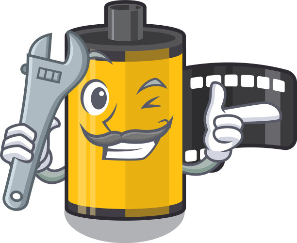 机械式照相机在卡通抽屉里滚动图片下载