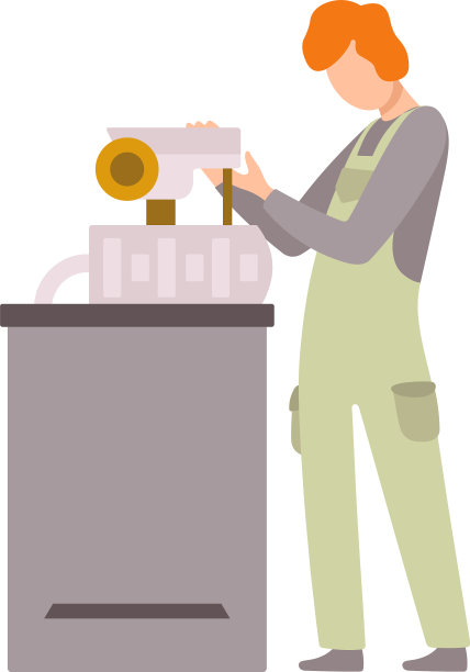 专业修理工穿着制服图片下载