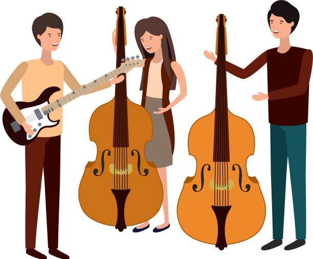 有乐器的人图片下载