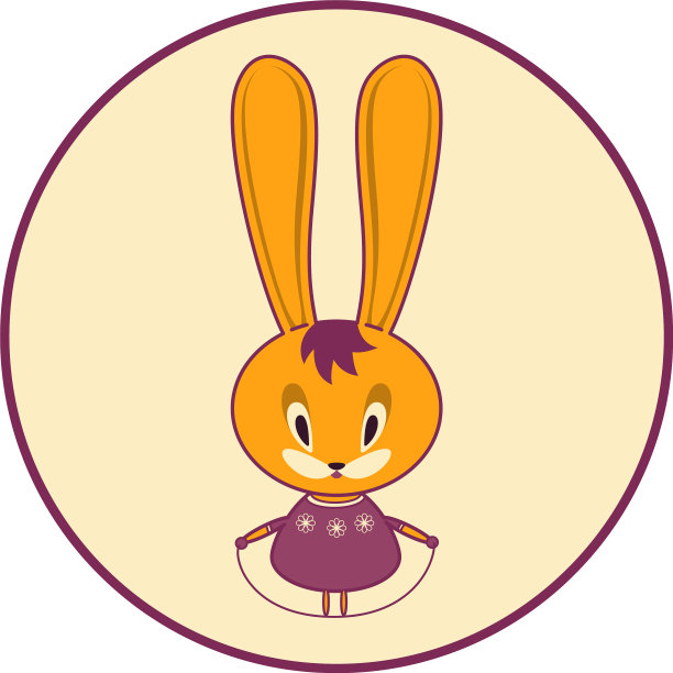 兔子跳跳绳图片下载