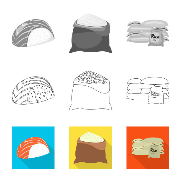 设计作物和生态标志集图片下载