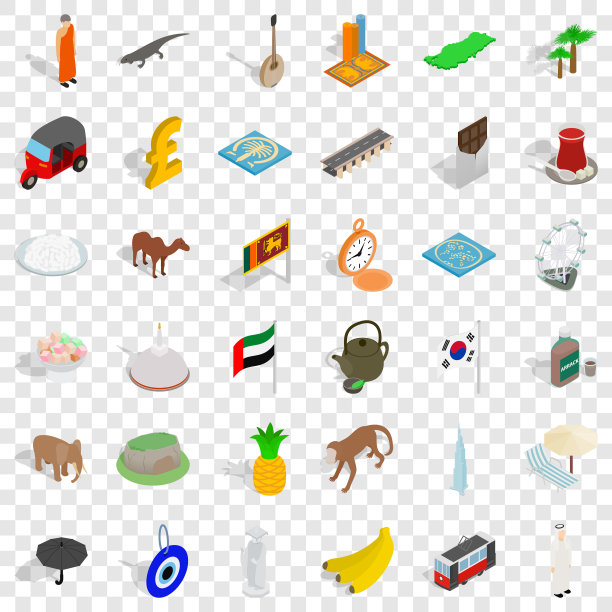 日本图标设置等距样式图片下载