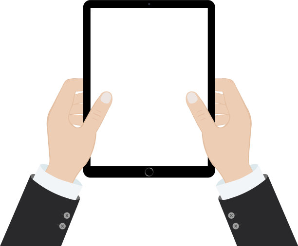 商人手里拿着空白的写字板图片下载