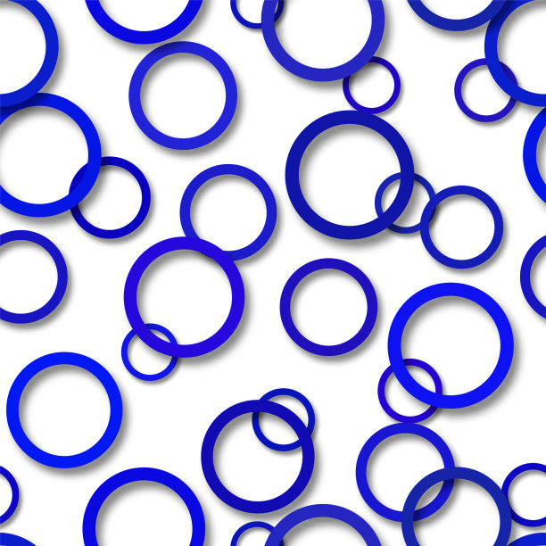 带阴影的抽象无缝图案环图片下载