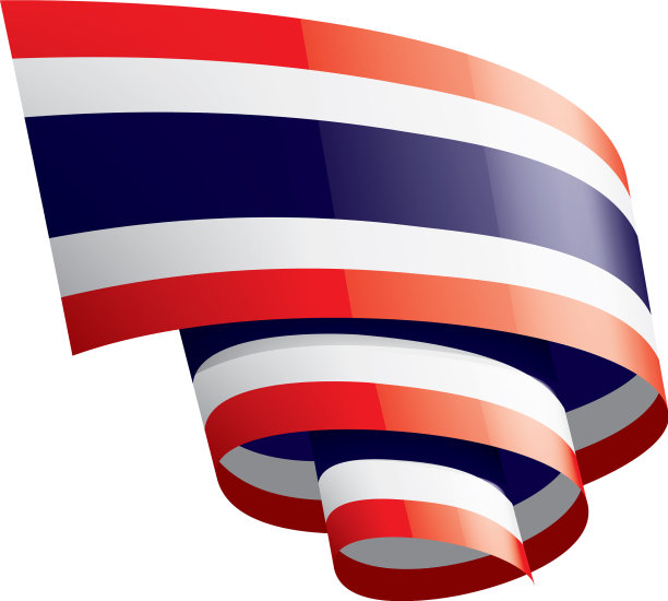 泰国国旗上有白色图片下载