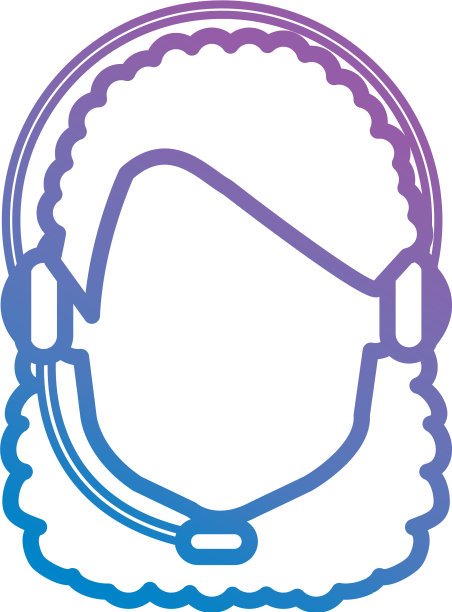 呼叫中心女，耳机角色图片下载