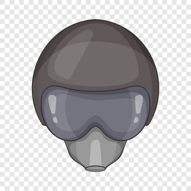 飞行员头盔图标卡通风格图片下载