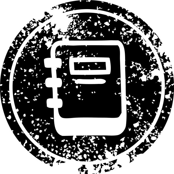 做旧的笔记本图标图片下载