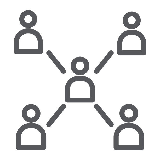 人群连接线条图标通信图片下载