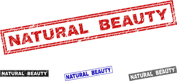 Grunge自然美划花矩形图片下载