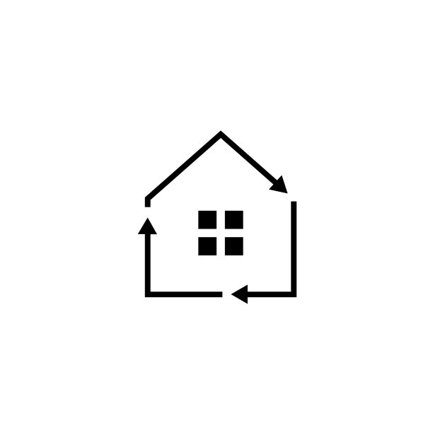 房屋家居回收logo图标图片下载