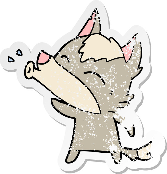 狼嚎漫画的狼嚎贴纸图片下载