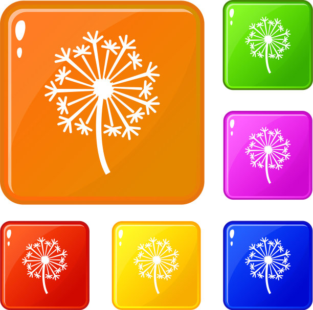 蒲公英图标设置颜色图片下载