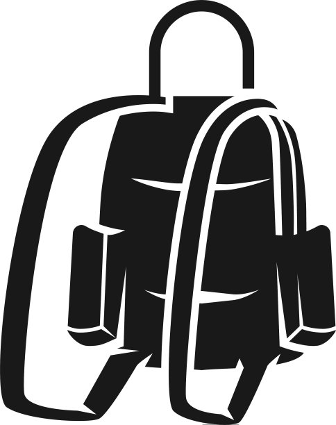 学校背包图标简单的风格图片下载