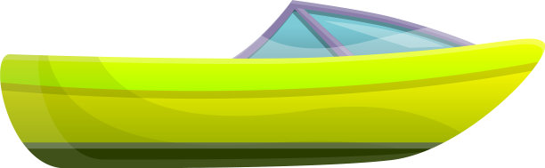 快艇图标卡通风格图片下载