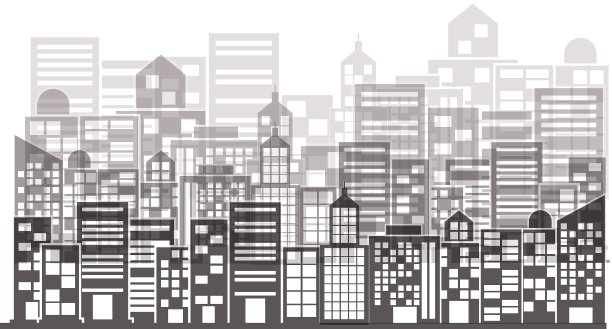 单色建筑和城市景观图片下载