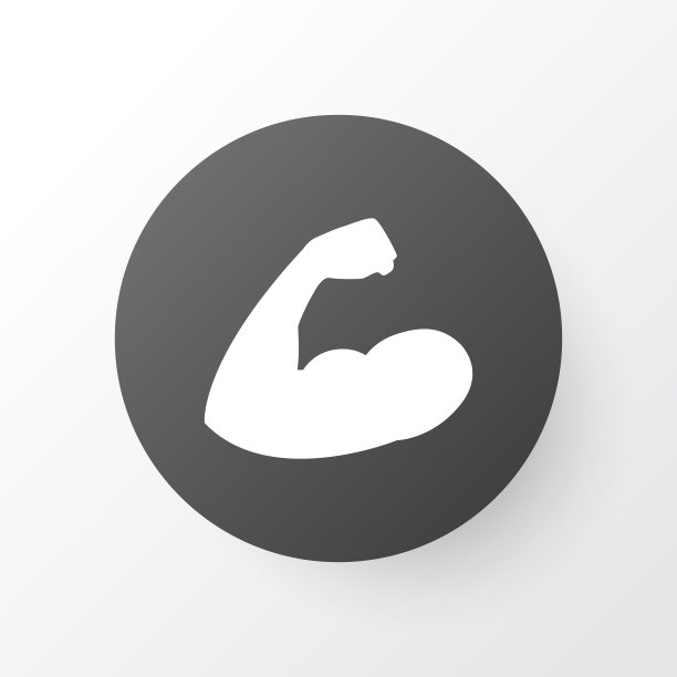 手臂图标象征优质孤立肌肉图片下载