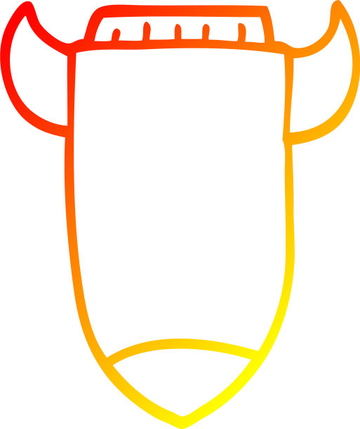 暖梯度线绘制卡通太空火箭图片下载