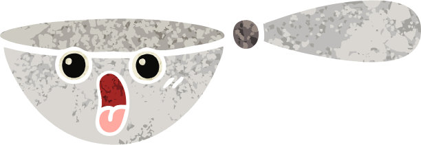 复古风格卡通测量勺图片下载