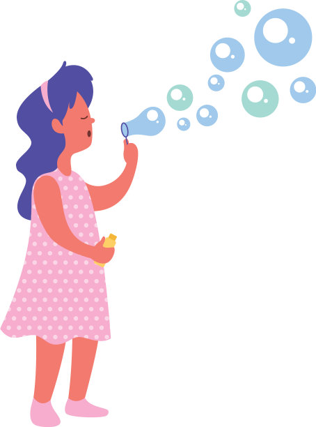 在白色上吹泡泡图片下载