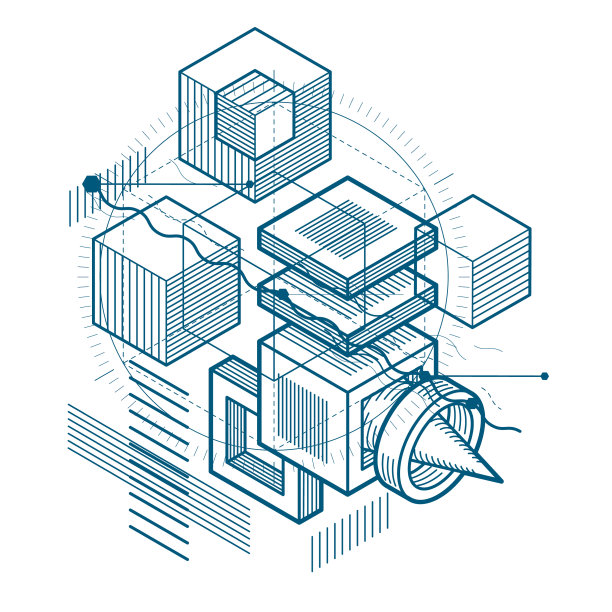 背景与抽象等距线和图片下载