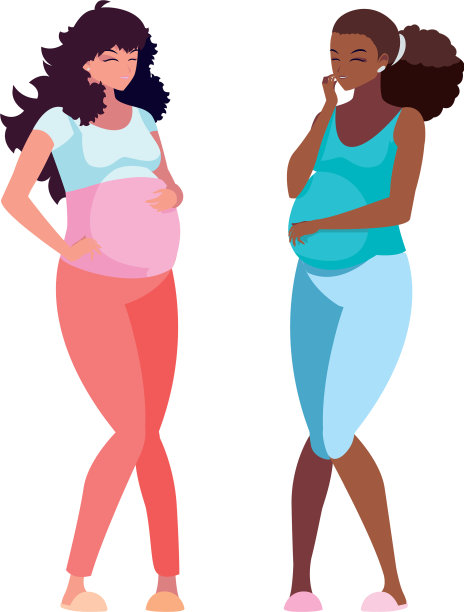 跨种族夫妇怀孕女性角色图片下载