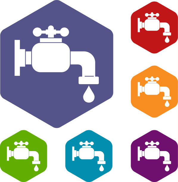 水龙头图标设置为六边形图片下载