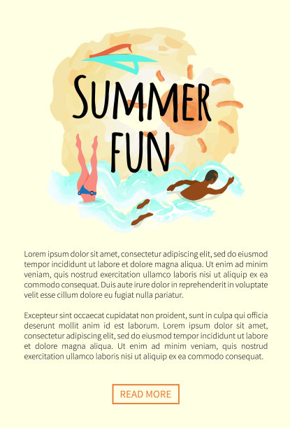 夏季有趣的象征女人潜水非裔美国人男人图片下载