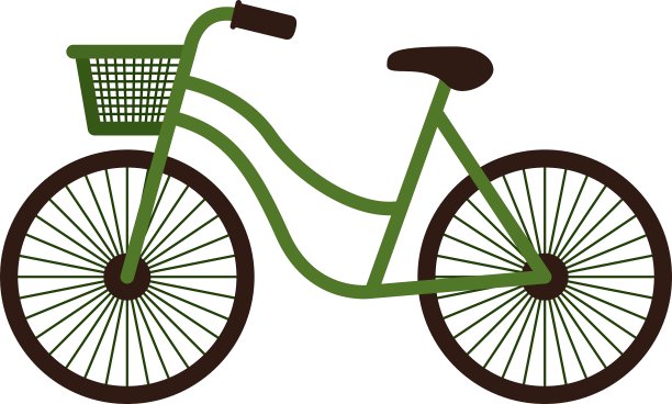 健康生活方式设计自行车图片下载