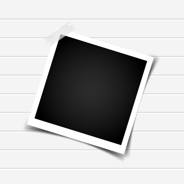 带有阴影的复古相框图片下载