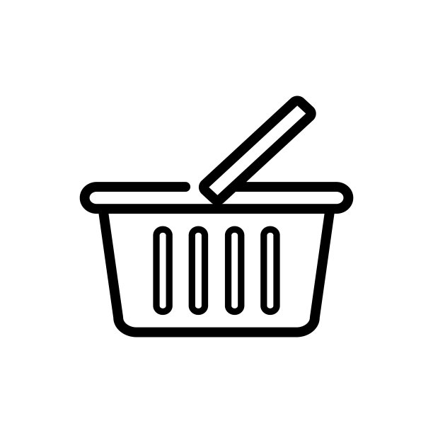 篮子存储图标矢量模板素材图片