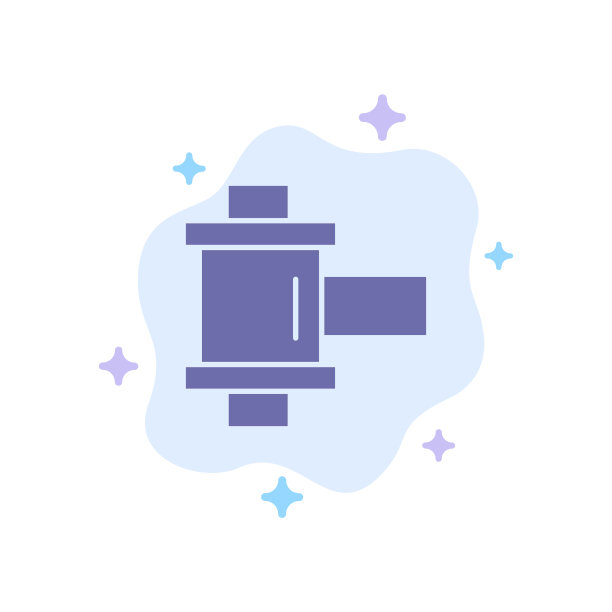 抽象云上的胶片照片卷轴蓝色图标图片下载