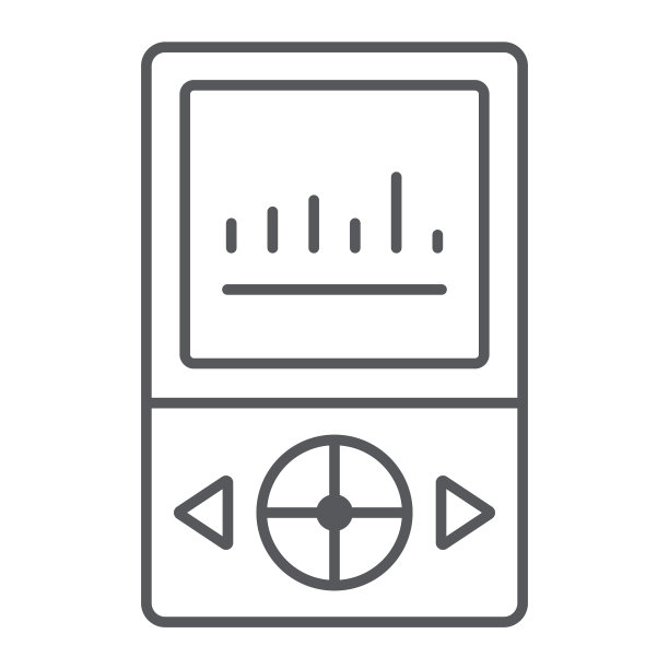 MP3播放器细线图标（音乐和声音）图片下载