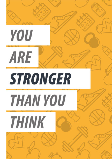 健身馆动机引用手绘涂鸦图片下载