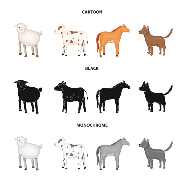 孤立的对象繁殖和厨房图标设置图片下载