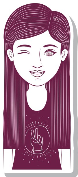 剪影少年点击眼睛图片下载