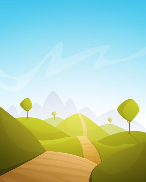 农村卡通景观图片下载