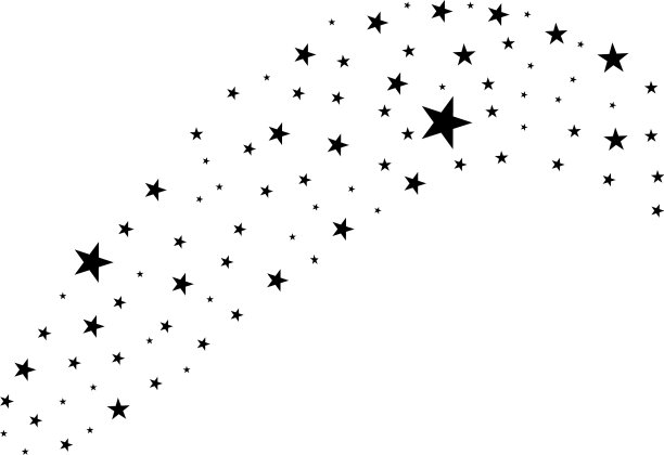 白色背景上的星星图片下载