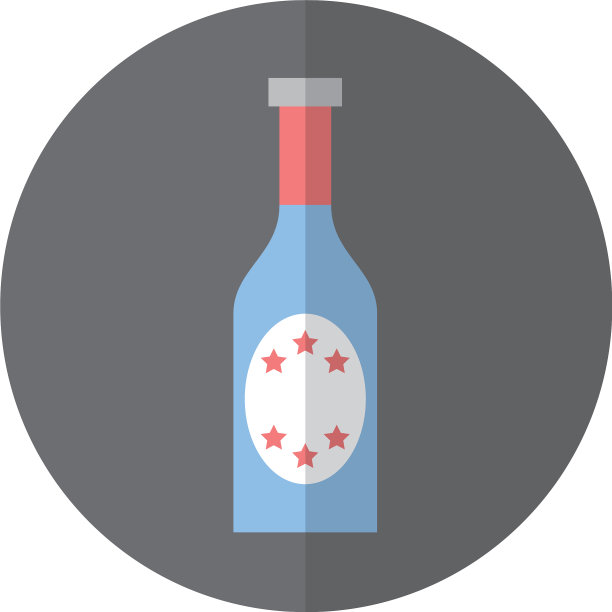 香槟瓶饮料图标图片下载