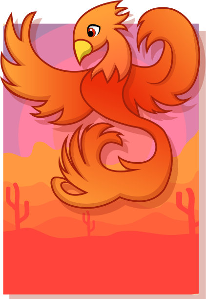 橙色的凤凰图片下载