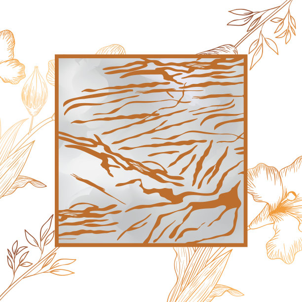 维多利亚金色框架图标图片下载