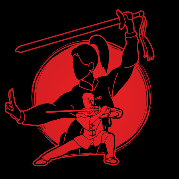 男人和女人功夫斗士武术图片下载