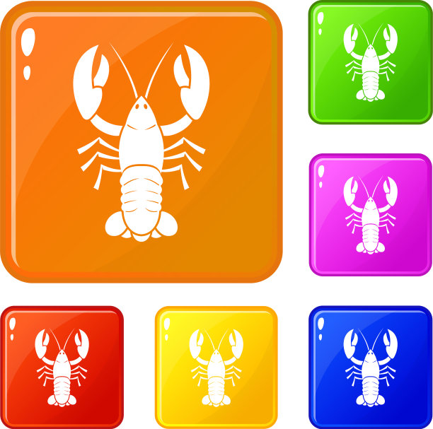 小龙虾图标设置颜色图片下载