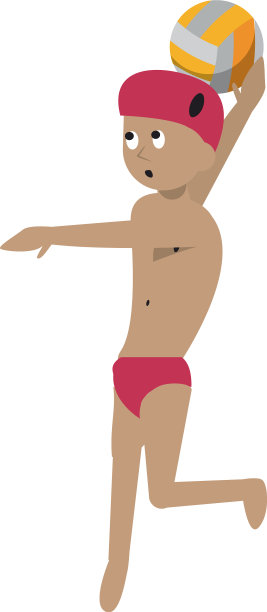 水球极限运动卡通图片下载